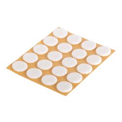 Fix-O-Moll Felt-Glider Ï 17 Mm Self-Adhesive White