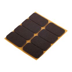Fix-O-Moll Felt-Glider 22X36Mm Self-Adhesive Brown