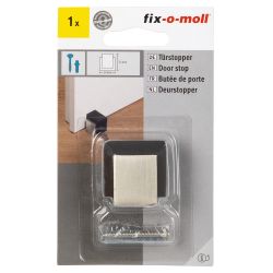 Fix-O-Moll Door Stop With Screw+Dowel Brushed