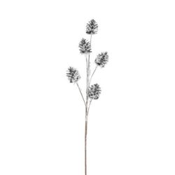 Mica Decorations Pine spray brown, frosted l75cm