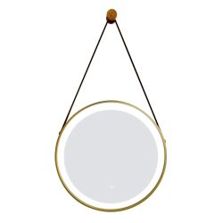 Tema Florence Circular LED Gold Mirror 60cm