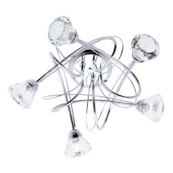 Cascade Lighting Neva 5 Light Ceiling Pendant Ant Brass