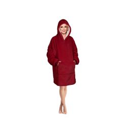 Sherpa Lined Snuggle Hoodie - Red
