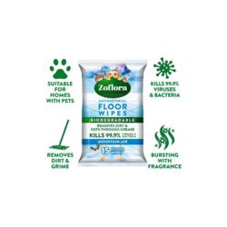 Zoflora Mountain Air Pet Floor Wipes
