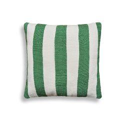 Stripe Cushion Dark Green 45x45cm