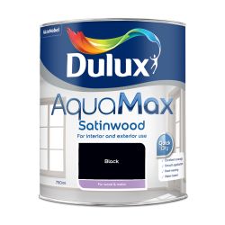Dulux Aquamax Satinwood Black 750ml