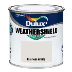 Dulux Weathershield Smooth Masonry Inisheer White 250ml