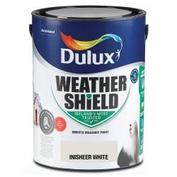 Dulux Weathershield Smooth Masonry Inisheer White 5L