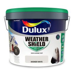Dulux Weathershield Smooth Masonry Inisheer White 10L