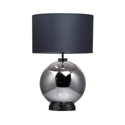 Cascade Lighting Nico Large Glass Table Lamp Black Nickel