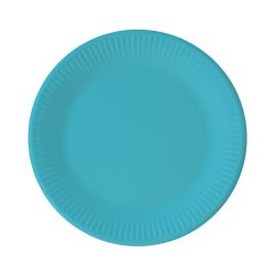 Turquoise Paper Plates 20cm 8 Pack