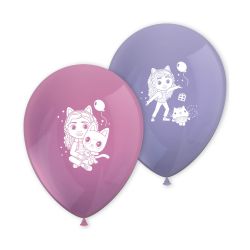 Gabbys Dollhouse Ballons 8 Pack
