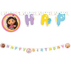 Gabby's Dollhuose Happy Birthday Banner