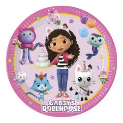 Gabby's Dollhouse Paper Plates 23cm 8 Pack