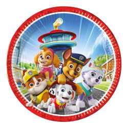 Paw Patrol Heros Paper Plate 23cm 8 Pack