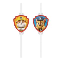 Paw Patrol Heros Medallion Straws 4 Pack