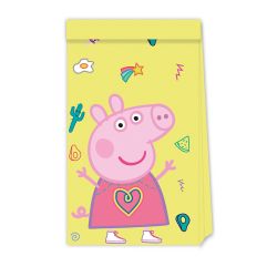 Peppa Pig Paper Party Bags 4 Pack