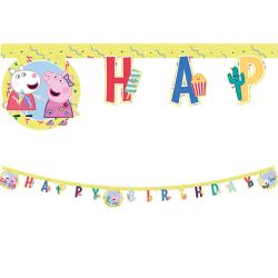 Peppa Pig Happy Birthday Banner