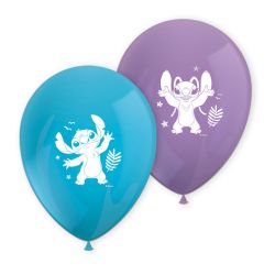 Stitch & Angel Latex Balloons 8 Pack