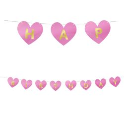 Little Princess Love Heart Birthday Banner
