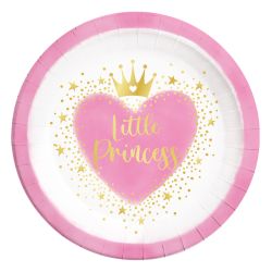 Little Princess Party Plates 23cm 8 Pack