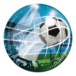 Soccer Fans Party Plates 23cm 8 Pack