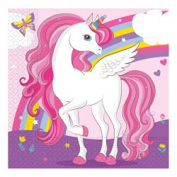 Rainbow Unicorn Paper Napkins 20 Pack