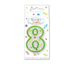 Number 8 Dotted Birthday Candle