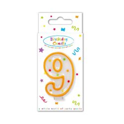 Number 9 Birthday Candle
