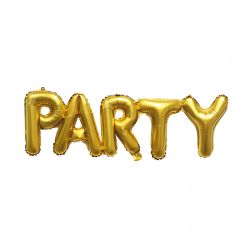 Party Gold Letters Foil Ballon
