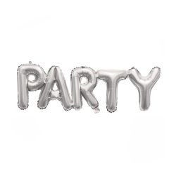 Party Silver Letters Foil Ballon