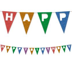 Happy Birthday Bunting Banner