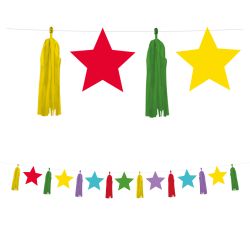 Party Garland With Tassels & Stars