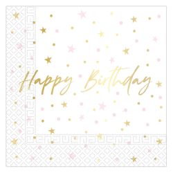 Happy Birthday Napkins 20 Pack