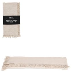 Villia Tablerunner Beige 180x45cm