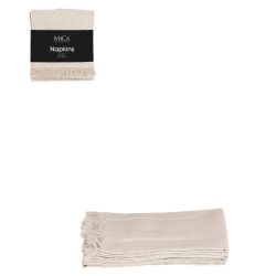 Villia Napkins Beige 4 Pack 40x40cm