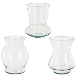 Jazz Vase Glass assorted 20cm