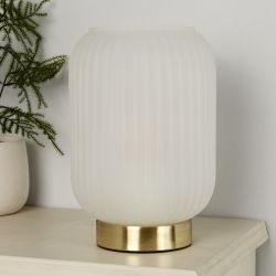 Frosted Table Lamp White