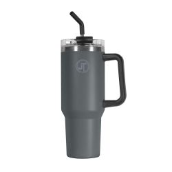 Stainless Steel Mug With Handle 40 oz Grey 