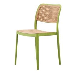 Green Plastic Cafe Dining Chair