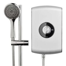 Triton Amore Electric Shower - Brushed Steel