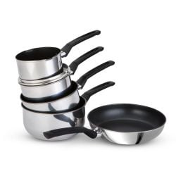 Prestige 9X Tougher Nonstick Induction 4Pce Set And Milkpan