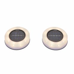 Solar pad Wall lights warm white 2 set