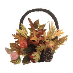 Autumn Orange Flat Basket 40cm