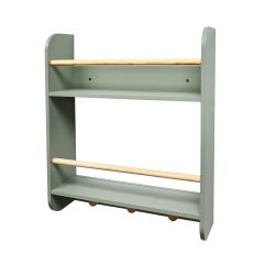 Sage 2 Tier Wall Shelf With 3 Hooks