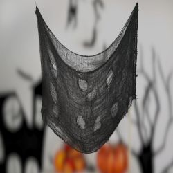 Halloween 3M Black Freaky Fabric