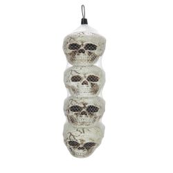 Halloween Mesh Bag Of Skulls 4Pck
