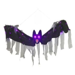 Halloween 80Cm Long Hanging Light Up Bat