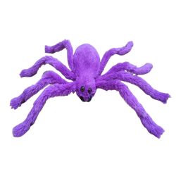 Halloween 60Cm Purple Fluffy Spider