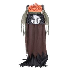 Halloween 158Cm Standing Animated Pop Up Pumpkinman With Light And Sound